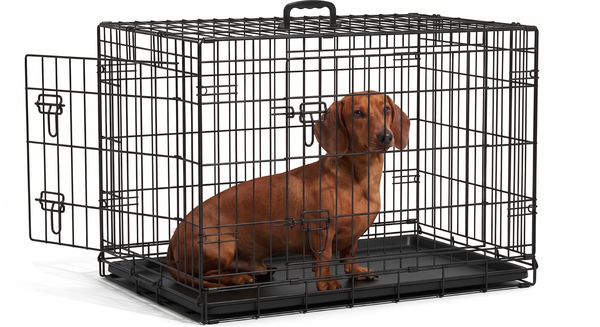 Dog Crate With 2 Doors and Removable Tray